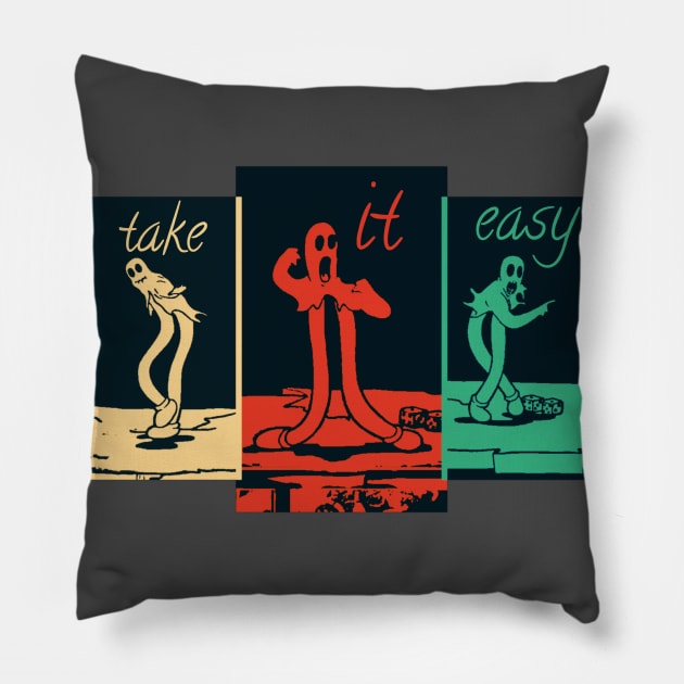 Take it easy dance Pillow by Cybertrunk