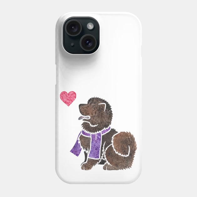 Watercolour Chow Chow Phone Case by animalartbyjess