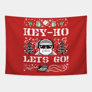 Holiday Christmas Hey Ho Let's Go Tapestry