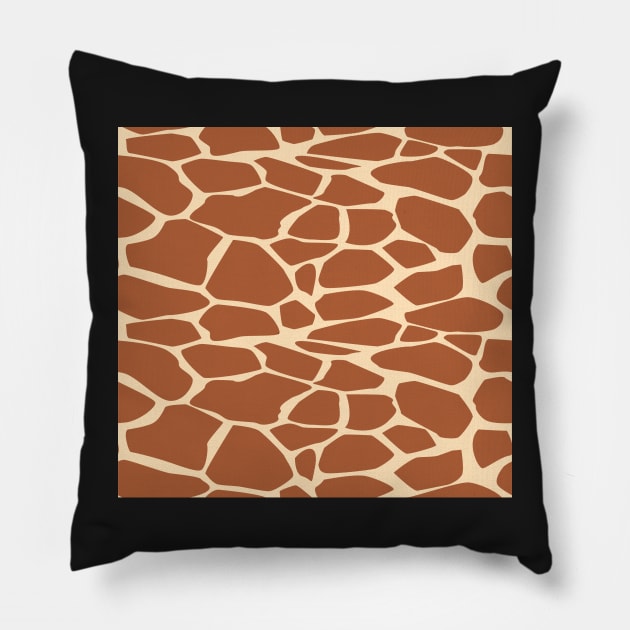 Seamless leopard pattern Pillow by Dawaly