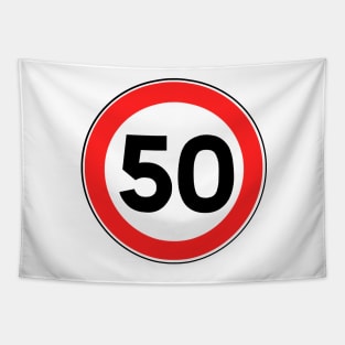 Speed Limit 50 Tapestry