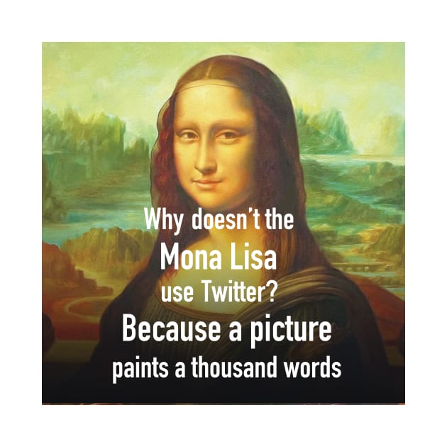 mona lisa twitter by PAUL BOND CREATIVE