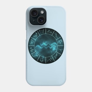 Aquarius Zodiac Symbol Phone Case