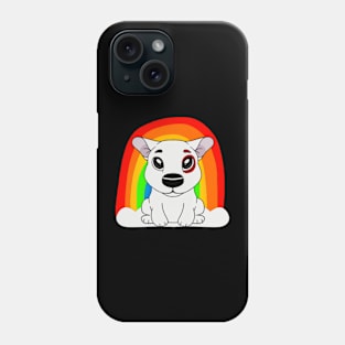 Rainbow Bullseye Team Member Dog Phone Case