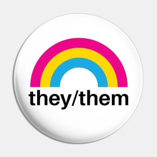 They/Them Pronouns Pansexual Pride Pin