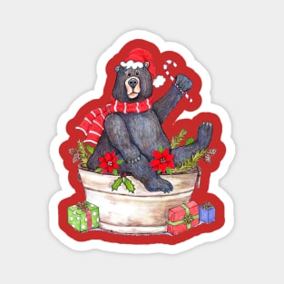 Merry Beary Christmas Magnet