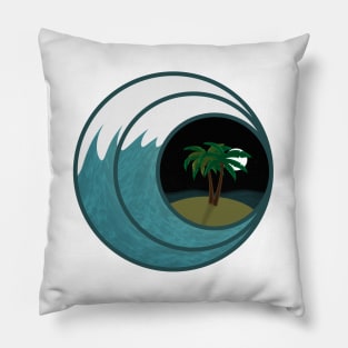 The Summer Island (Night Version) Pillow