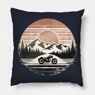 Vintage Ride: Timeless Thrill. Pillow