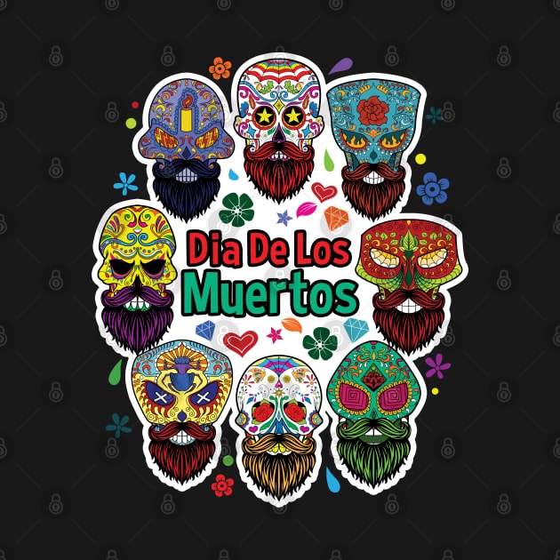 Dia de los Muertos Sugar Skulls by RadStar