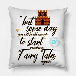 Reading Fairy Tales Again Pillow