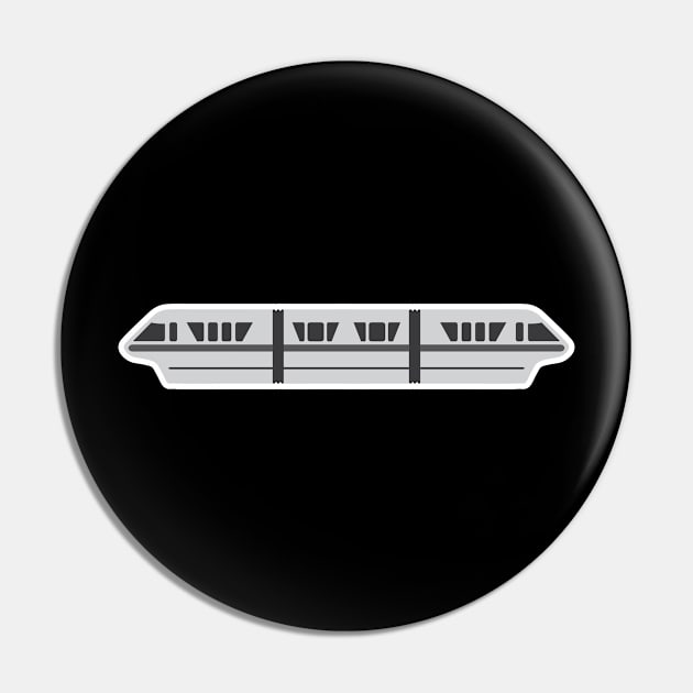 Monorail - Grey Pin by chwbcc