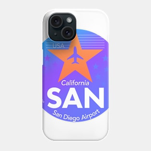 SAN DIEGO California round sticker design Phone Case