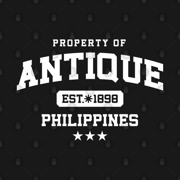 Antique - Property of the Philippines Shirt (WHITE) by pinoytee