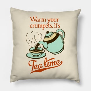 Warm your crumpets, it's Tea Time! Pillow