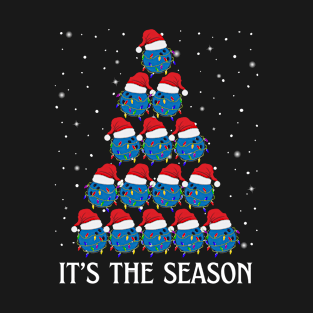 Bowling Christmas Tree It's The Season Funny Bowling Lover T-Shirt