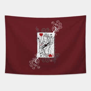 Queen of Hearts Tapestry