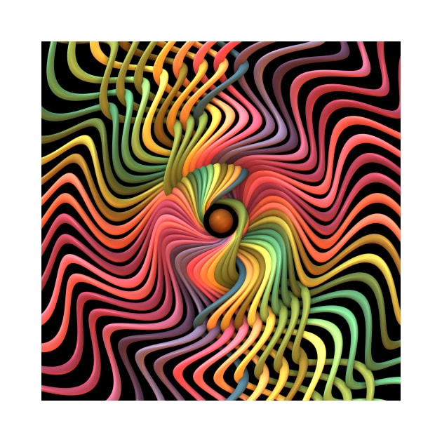 Trippy Helix Mandala by lyle58