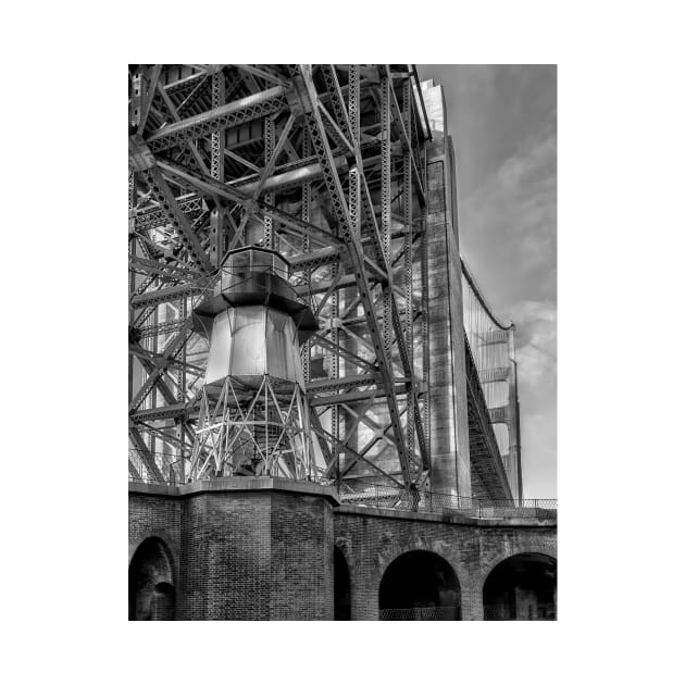 Fort Point Lighthouse B+W by jforno