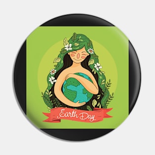 Mother Nature - Earth Day Pin