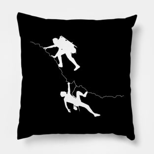 Climbing and hiking design Pillow