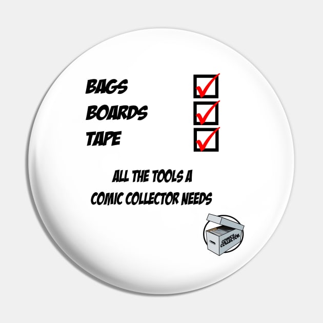 Comic Collector Check List Pin by DCComics_Collector