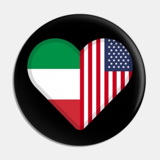 half italian, half american Pin