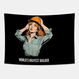 World's Okayest Builder v3 Tapestry