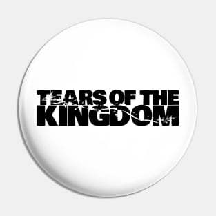 Tears of the Kingdom Dragon Awesome Black Typography Pin