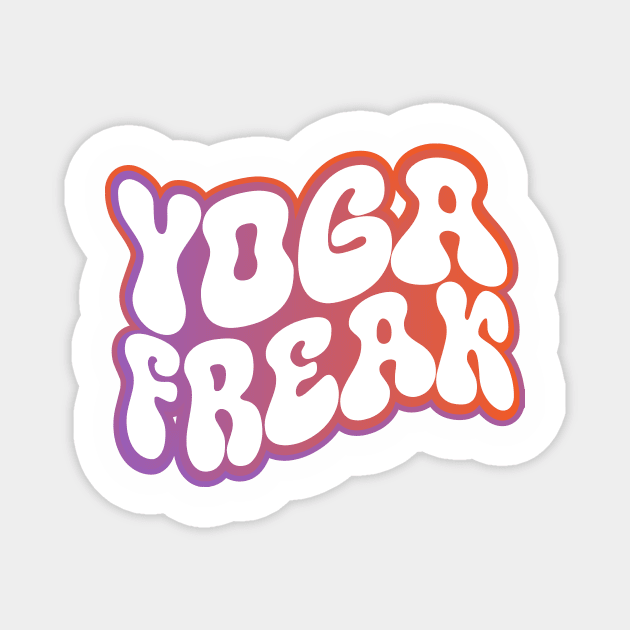 Yoga Freak Magnet by Geneblu