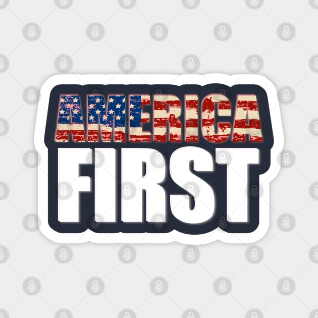 america first Magnet by isolasikresek