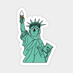 Statue Of Liberty Ice Cream Independence 4th July Magnet