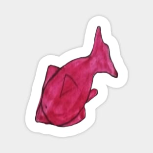 Pink fish design Magnet