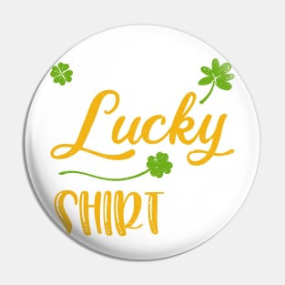 Jiu-jitsu This is My Lucky Shirt St Patrick's Day Pin