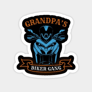 Grandpa's Biker Gang Father's Day Magnet