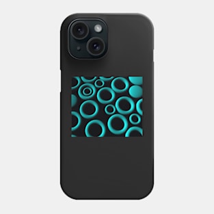 Teal Rings Phone Case