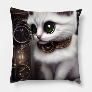 Little steampunk cat Pillow