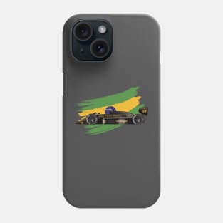 Ayrton Senna's Lotus 98T Illustration Phone Case