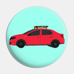 Red Taxi - Moroccan Taxi Pin