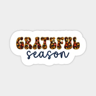 Grateful Season Autumn Fall Embroidered Style 3 Magnet