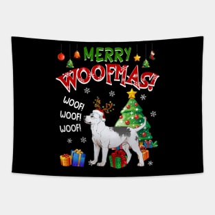 Pitbull Merry Woofmas Awesome Christmas Tapestry