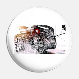 GTR Sportscar Print Pin