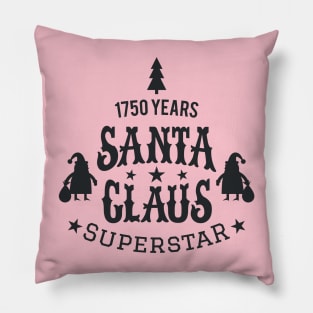 Santa Claus Superstar - Santa Claus College Style - Funny Christmas illustration Pillow