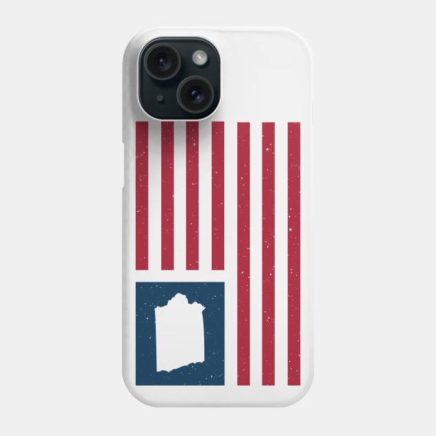 Vintage Iowa USA Flag // Retro American Flag Stars and Stripes Phone Case by SLAG_Creative