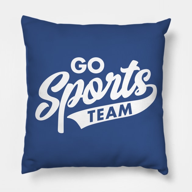 Go Sports Team Pillow by DetourShirts