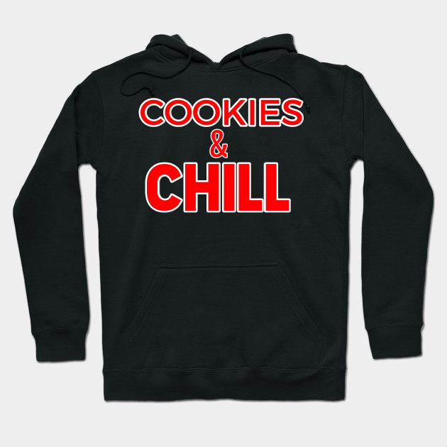 red and black cookies hoodie