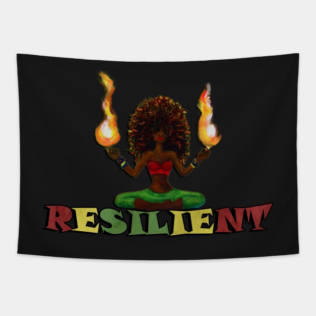 African American Woman Art Black History Month Culture Apparel & Gifts Tapestry by tamdevo1