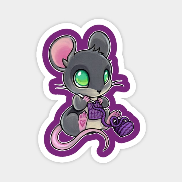 The great yarn mouse Magnet by BiancaRomanStumpff