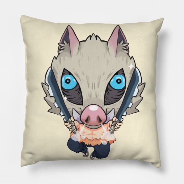 Inosuke Pillow by abelabells