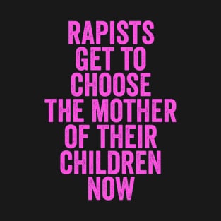 Rapists Get To Choose The Mother Of Their Children Now T-Shirt