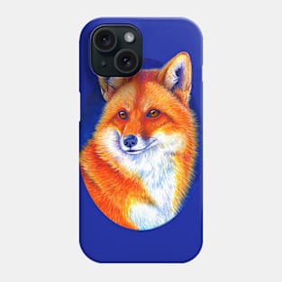 Vibrant Flame Colorful Red Fox Phone Case